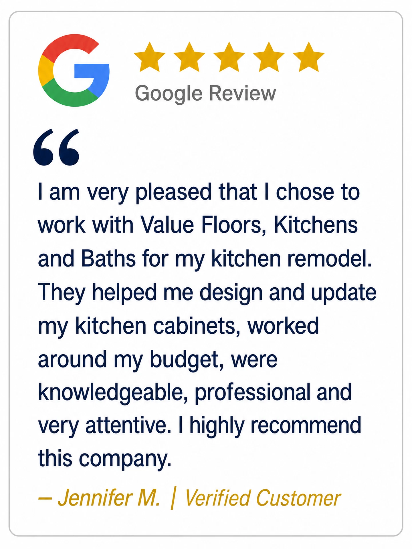 Customer review 1